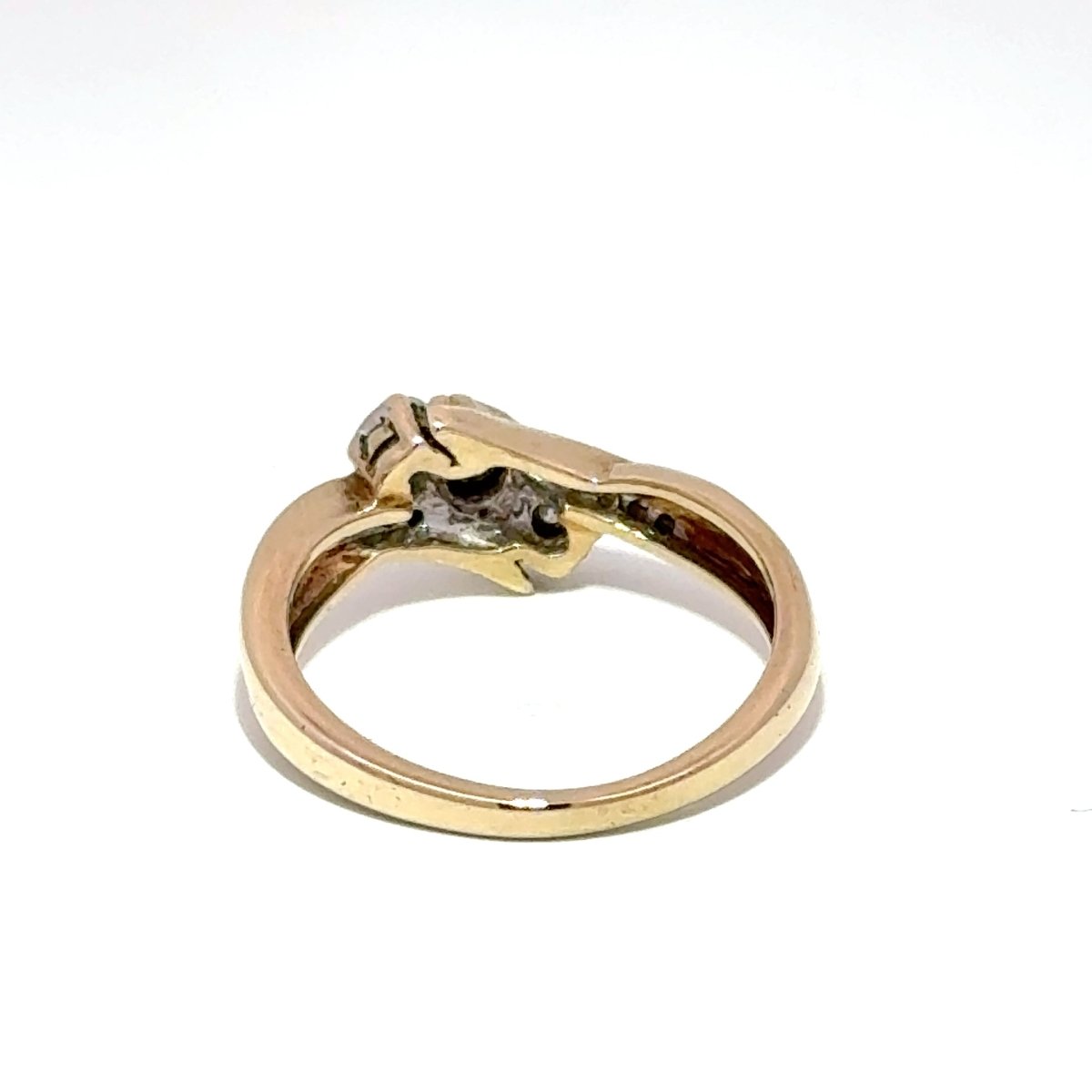 10ct Yellow Gold Three - Stone Bypass Diamond Ring - Mega Cash Sydney