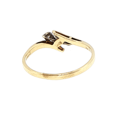 10ct Yellow Gold Three-Stone Diamond Ring - Mega Cash Sydney