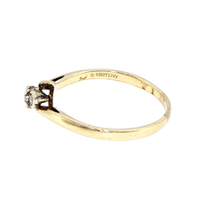 10ct Yellow Gold Three-Stone Diamond Ring - Mega Cash Sydney
