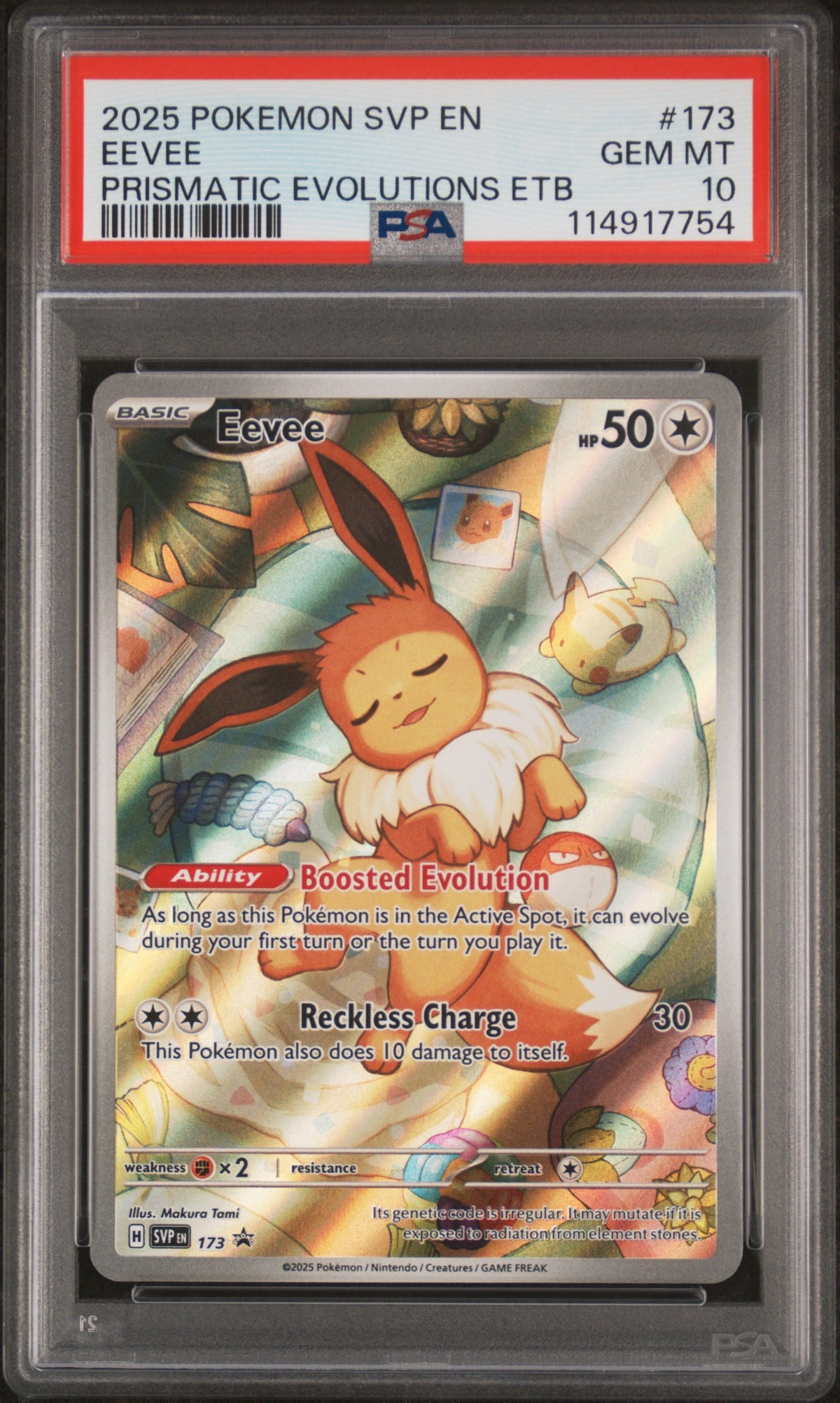 Pokemon - PSA 10 Eevee 173 Prismatic Evolutions ETB Promo
