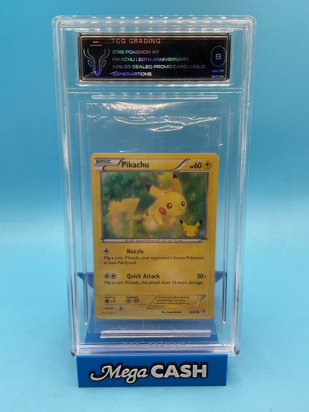 TGC 8 PIKACHU 20TH ANNIVERSARY 26/83