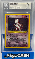 Pokémon - BGS 9 Mewtwo Holo 10/102 Base Set Unlimited