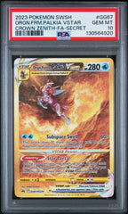 Pokemon - PSA 10 Palkia Vstar GG67/GG70 Crown Zenith