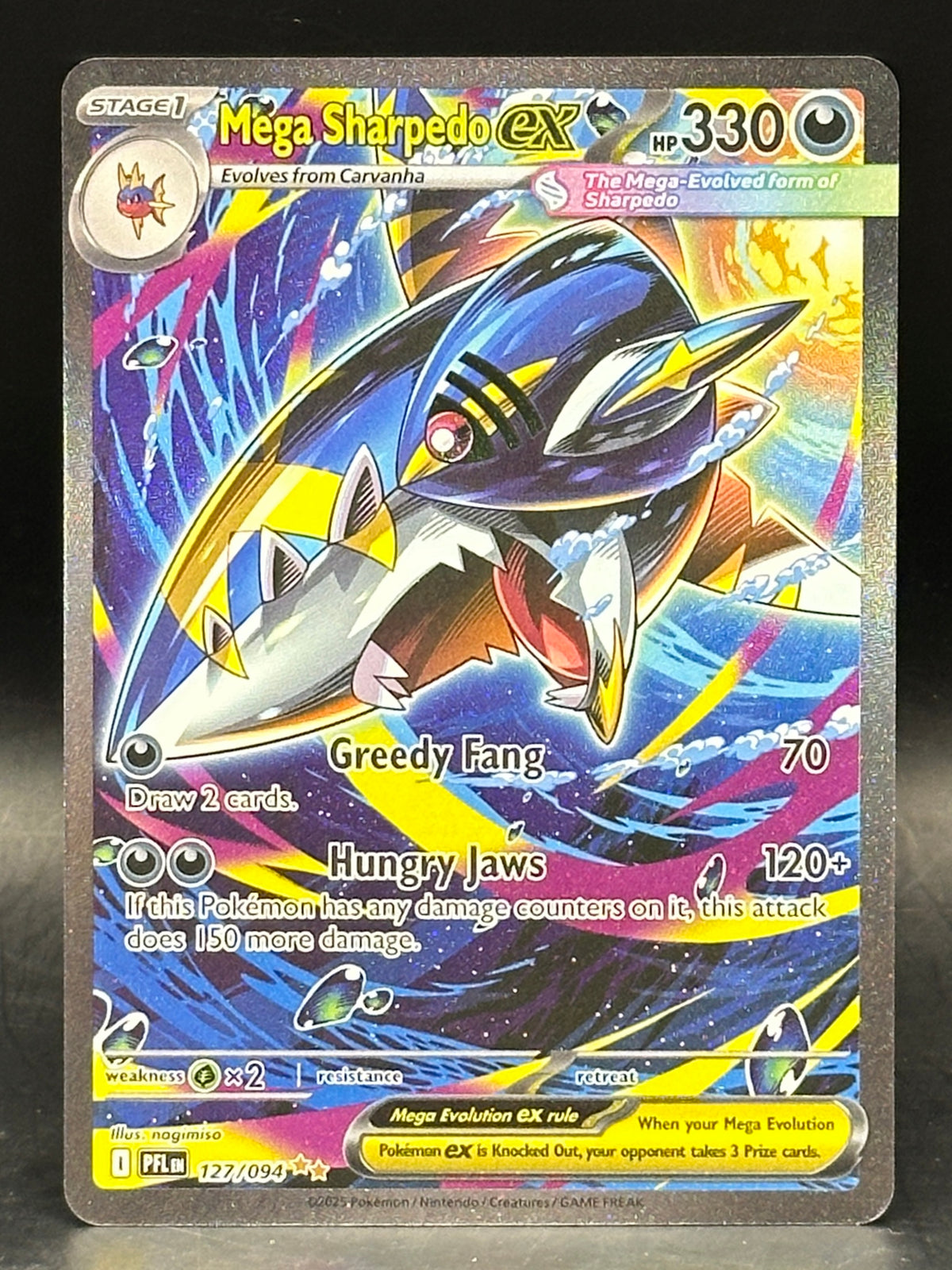 Mega Sharpedo EX - Phantasmal Flames - 127/094
