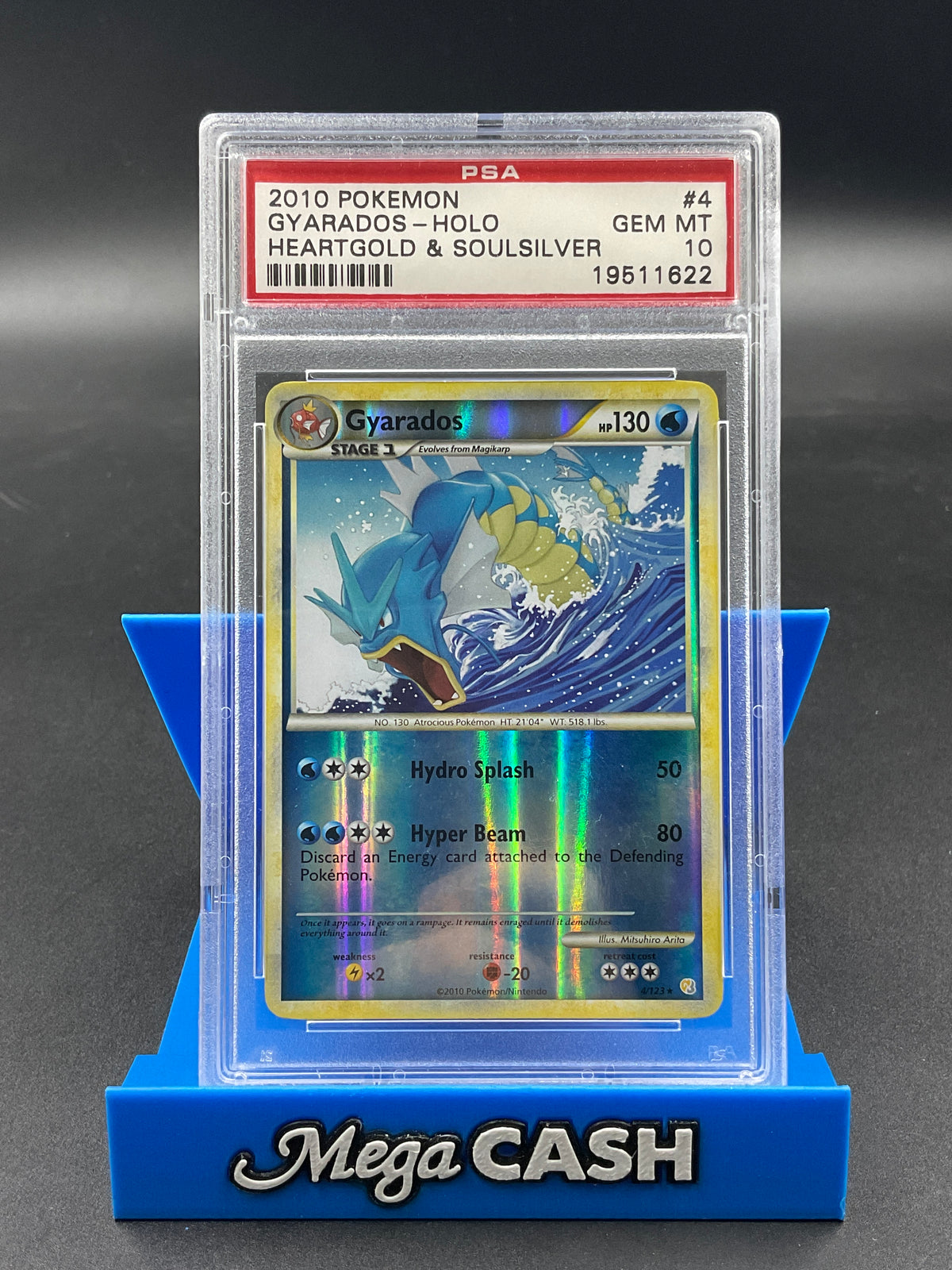 PSA 10 Gyarados Rev Holo 4/123 Heartgold & Soulsilver