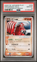 Pokemon - PSA 10 JP Groudon ex 028/PLAY L.E. Starter Kit-Promo