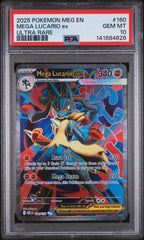 Pokemon - PSA 10 Mega Lucario ex 160/132 Mega Evolution