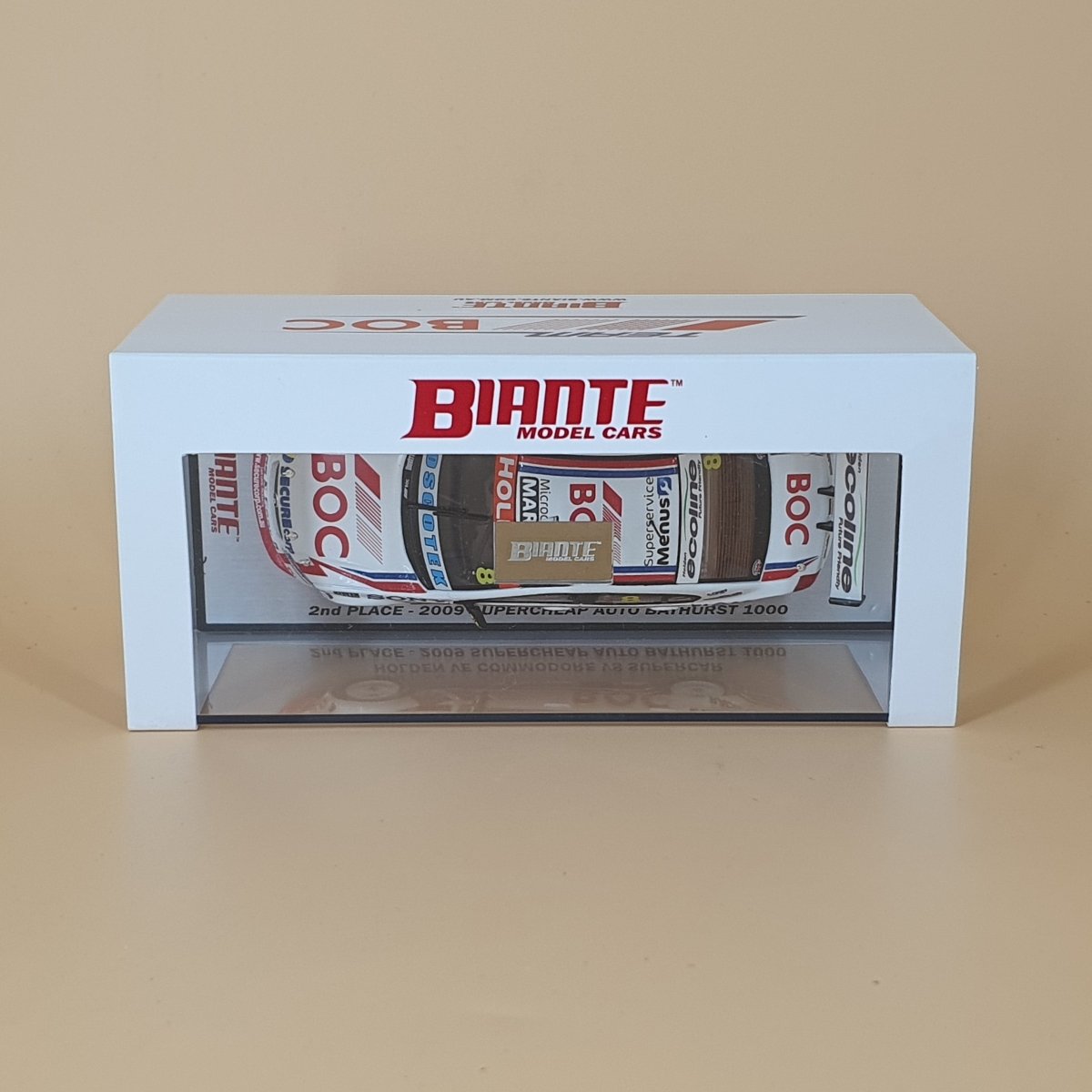 1:43 Biante Holden VE Commodore V8 Supercar 2nd Place - 2009 Supercheap Auto Bathurst 1000 - Mega Cash Sydney