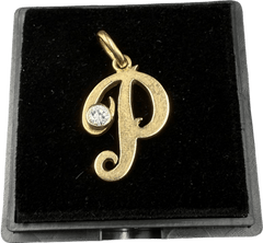 14ct Diamond “P” Pendant 2.1gms - Mega Cash Sydney