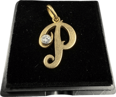 14ct Diamond “P” Pendant 2.1gms - Mega Cash Sydney
