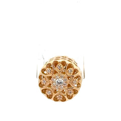 14ct Pandora Yellow Gold Intricate Heart Motif Floral Design Piece - Mega Cash Sydney