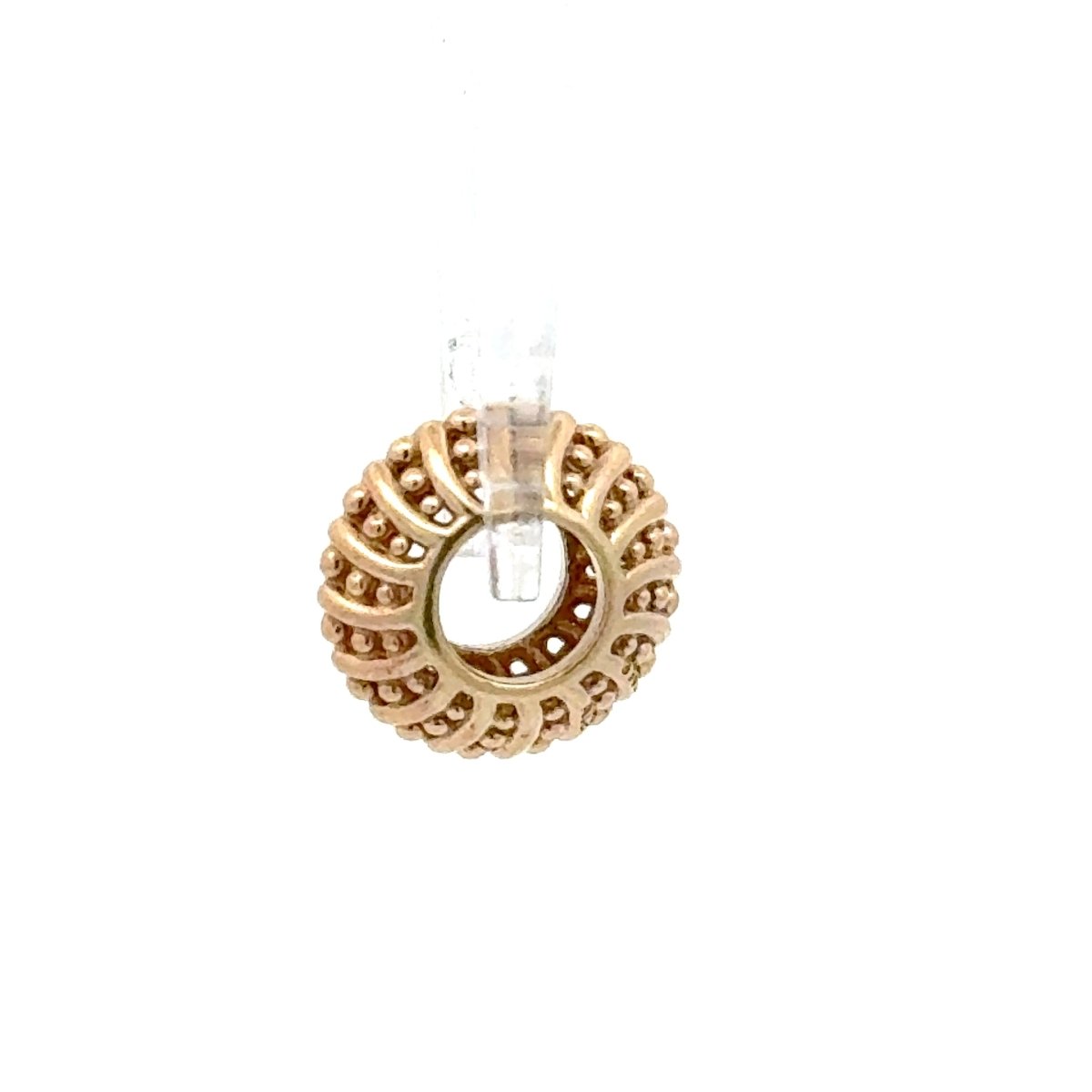 14ct Pandora Yellow Gold Textured Barrel Charm Bead - Mega Cash Sydney