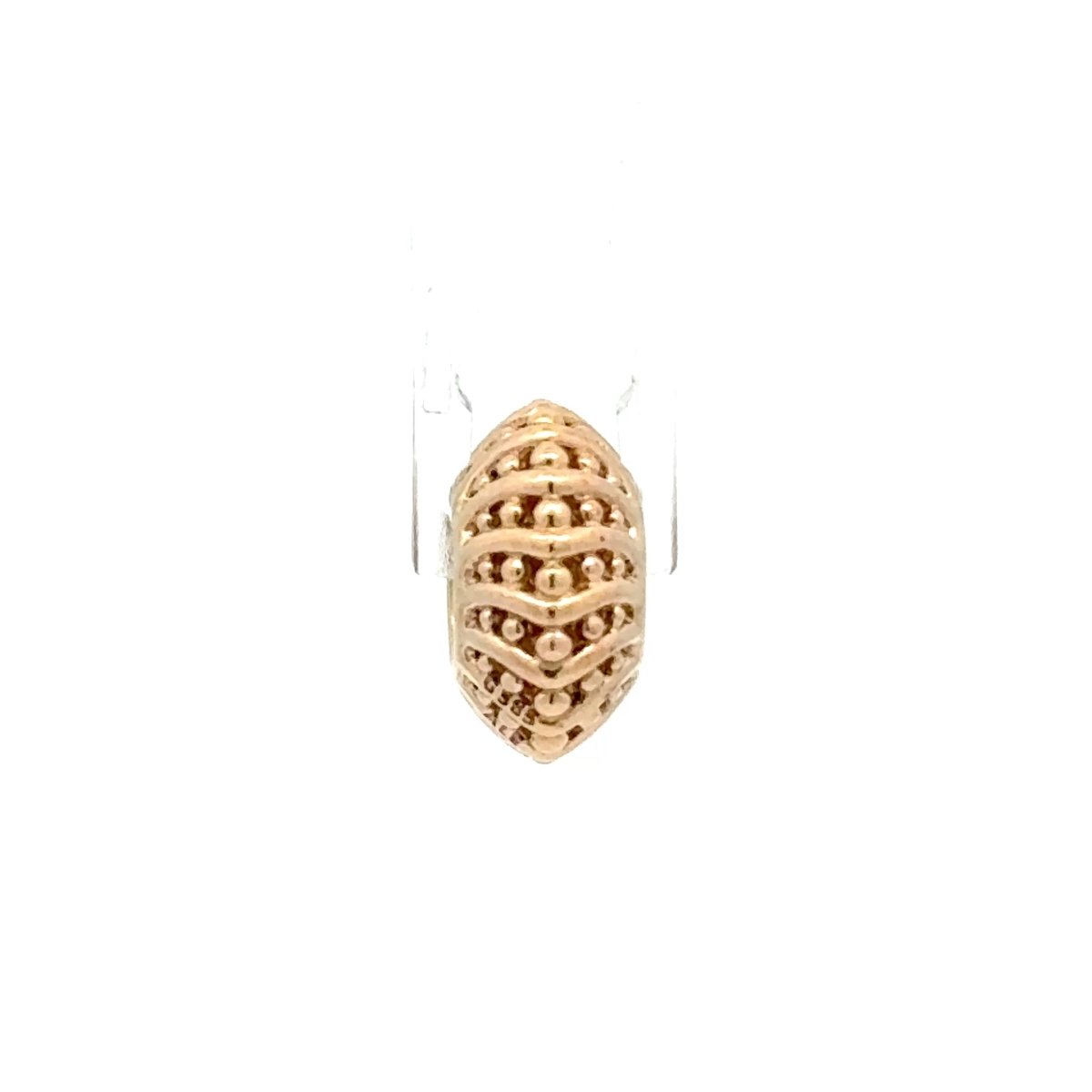 14ct Pandora Yellow Gold Textured Barrel Charm Bead - Mega Cash Sydney