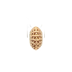 14ct Pandora Yellow Gold Textured Barrel Charm Bead - Mega Cash Sydney