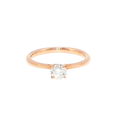 14ct Rose Gold 0.33CT Diamond Solitaire Ring with Valuation - Mega Cash Sydney