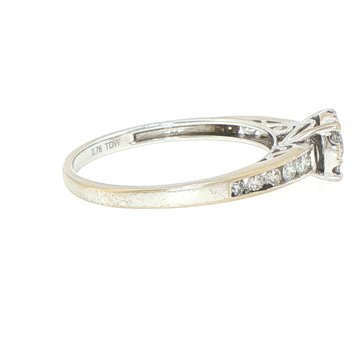 14ct White Gold Diamond Cluster Engagement Ring - Mega Cash Sydney