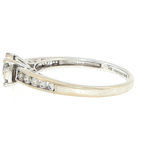 14ct White Gold Diamond Cluster Engagement Ring - Mega Cash Sydney