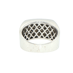 14ct White Gold Four-Row Diamond Band Ring - Mega Cash Sydney