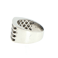 14ct White Gold Four-Row Diamond Band Ring - Mega Cash Sydney