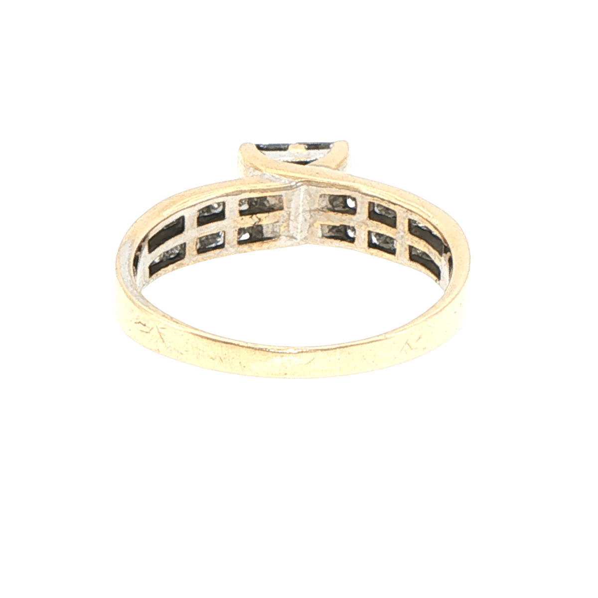 14ct Yellow Gold Diamond Cluster Multi-Stone Ring - Mega Cash Sydney