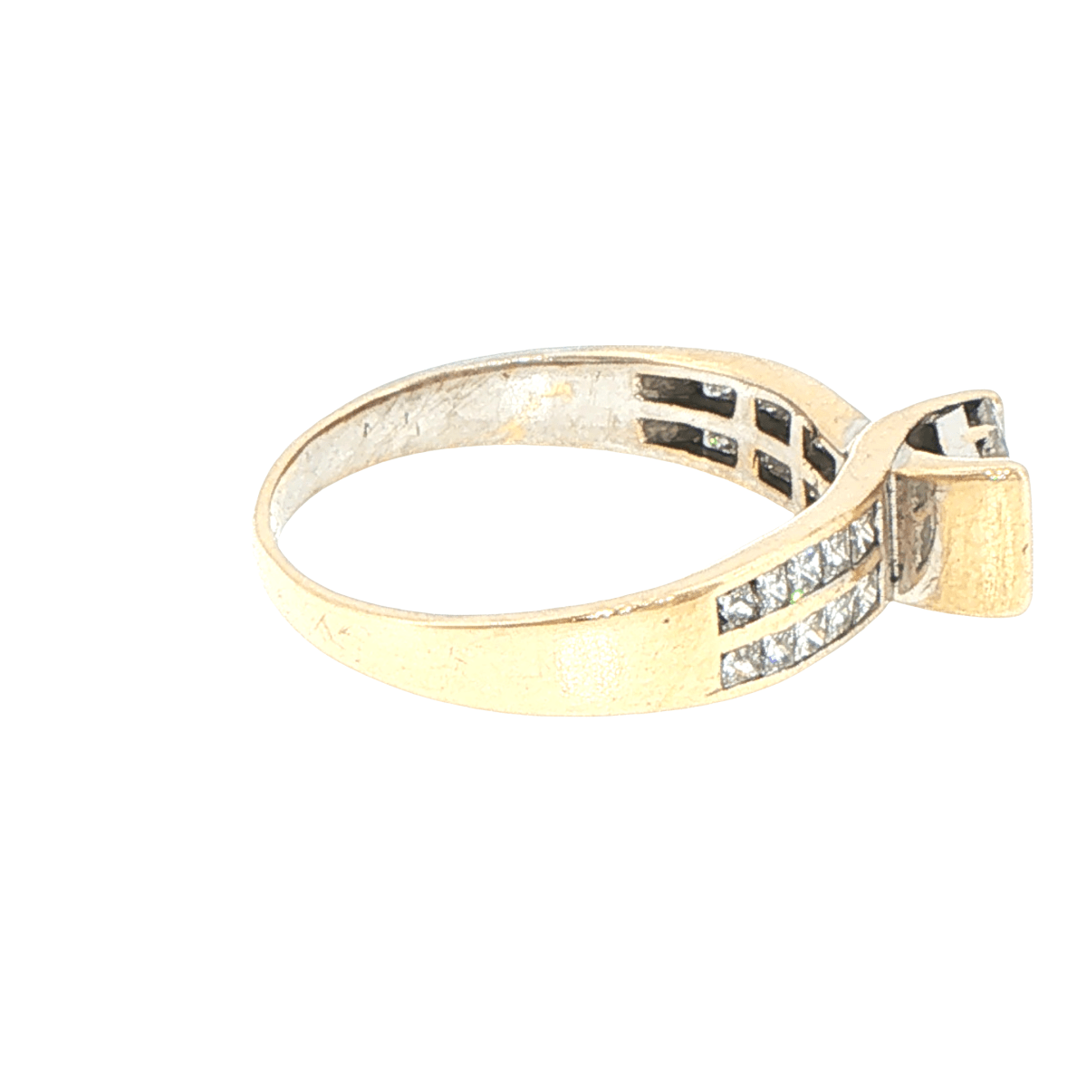 14ct Yellow Gold Diamond Cluster Multi-Stone Ring - Mega Cash Sydney