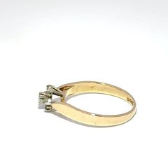 14ct Yellow Gold Diamond Flower Cluster Ring - Mega Cash Sydney