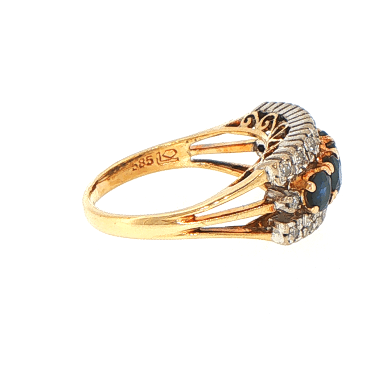 14ct Yellow Gold Diamond Multi-Stone Ring - Mega Cash Sydney