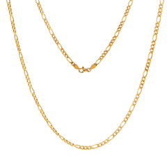 14ct Yellow Gold Figaro Chain Necklace - Mega Cash Sydney