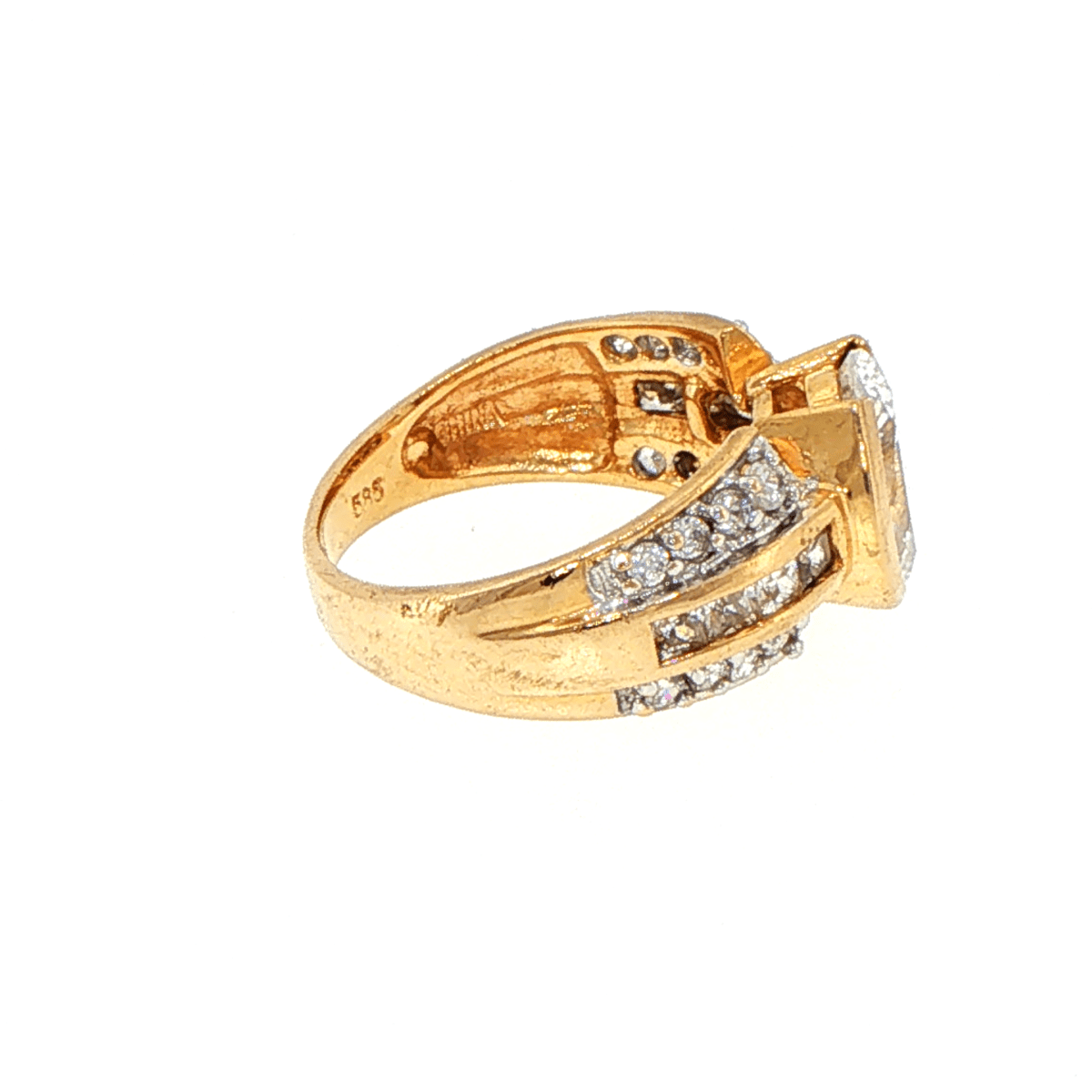 14ct Yellow Gold Oval Multi-Stone Ring - Mega Cash Sydney