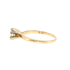 14ct Yellow Gold Six-Prong Diamond Solitaire Ring - Mega Cash Sydney