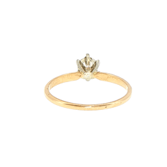 14ct Yellow Gold Six-Prong Diamond Solitaire Ring - Mega Cash Sydney