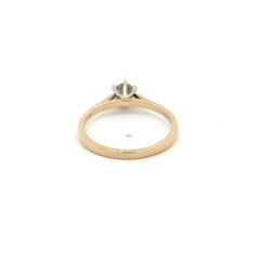 14ct Yellow Gold Solitaire Ring with Round Brilliant Cut Diamond - Mega Cash Sydney