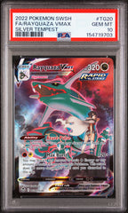 Pokemon - PSA 10 Rayquaza Vmax TG20/TG30 Silver Tempest