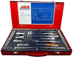 JBS - 69 Piece 1/4 3/8 1/2 Drive Combination Socket Set