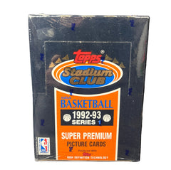 1992-93 Topps Stadium Club Series 1 NBA Basketball Hobby Box