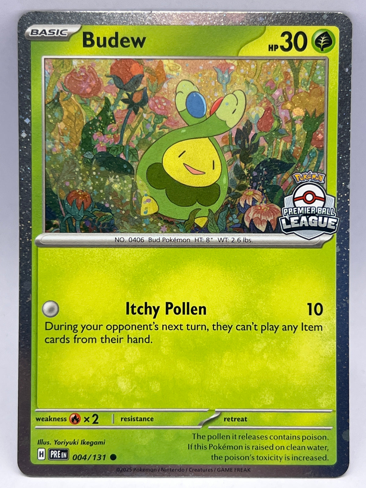Pokémon - Budew 004/131 Premier League Promo Prismatic Evolutions