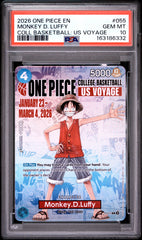One Piece - PSA 10 Monkey D Luffy P-055 US Voyage