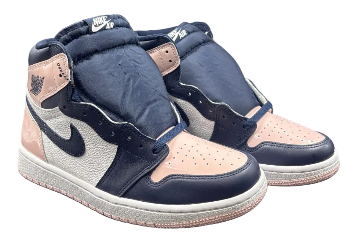 NIKE - Air Jordan 1 Retro High Tops - With Navy, Pink and White - Size 10 US Men’s