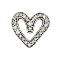 Pandora Sparkling Freehand Silver Heart Charm