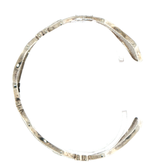 Pandora Lace of Love Sterling Silver Cuff Bangle 597704CZ