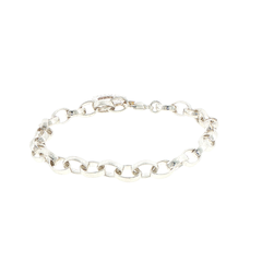 Thomas Sabo Silver Link Charm Bracelet with Circular Carrier Ring