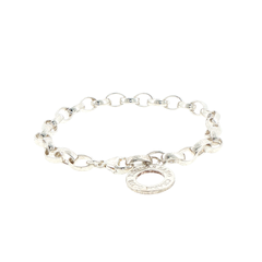 Thomas Sabo Silver Link Charm Bracelet with Circular Carrier Ring