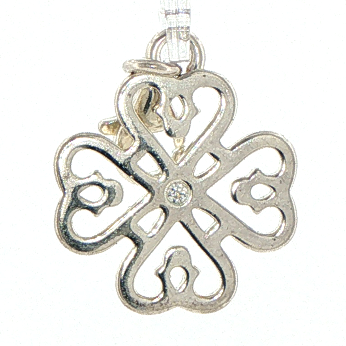 Thomas Sabo Silver Clover Pendant with Cubic Zirconia