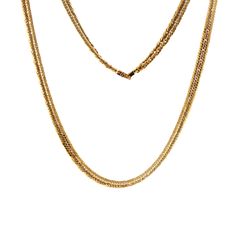 18ct Yellow Gold Woven Chain Necklace
