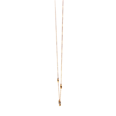 10ct Yellow Gold Three-Station Lab Grown Diamond Chain Necklace