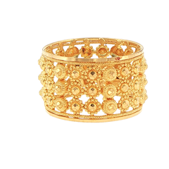 22ct Yellow Gold Ornate Filigree Band Ring