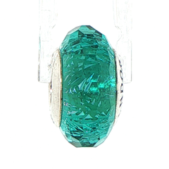Pandora Teal Shimmer Faceted Murano Glass Charm 791655