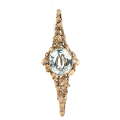 9ct Yellow Gold Vintage-Style Floral Brooch
