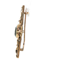9ct Yellow Gold Vintage-Style Floral Brooch