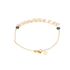 18ct Yellow Gold Charm Bracelet/Anklet